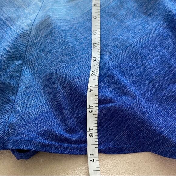 Adidas Blue Active Skort Skirt Short Size M Tennis, Golf Elastic Waist Pockets - Picture 6 of 7